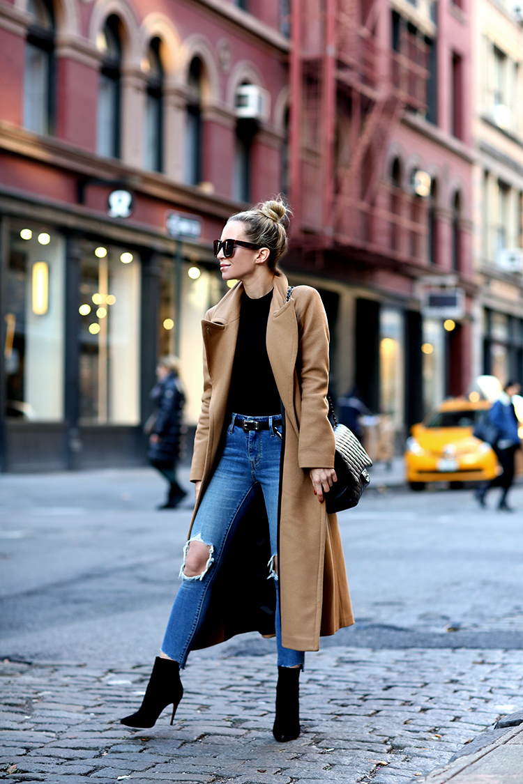 Mackage Camel Coat, Fall Coat Style, Helena of Brooklyn Blonde