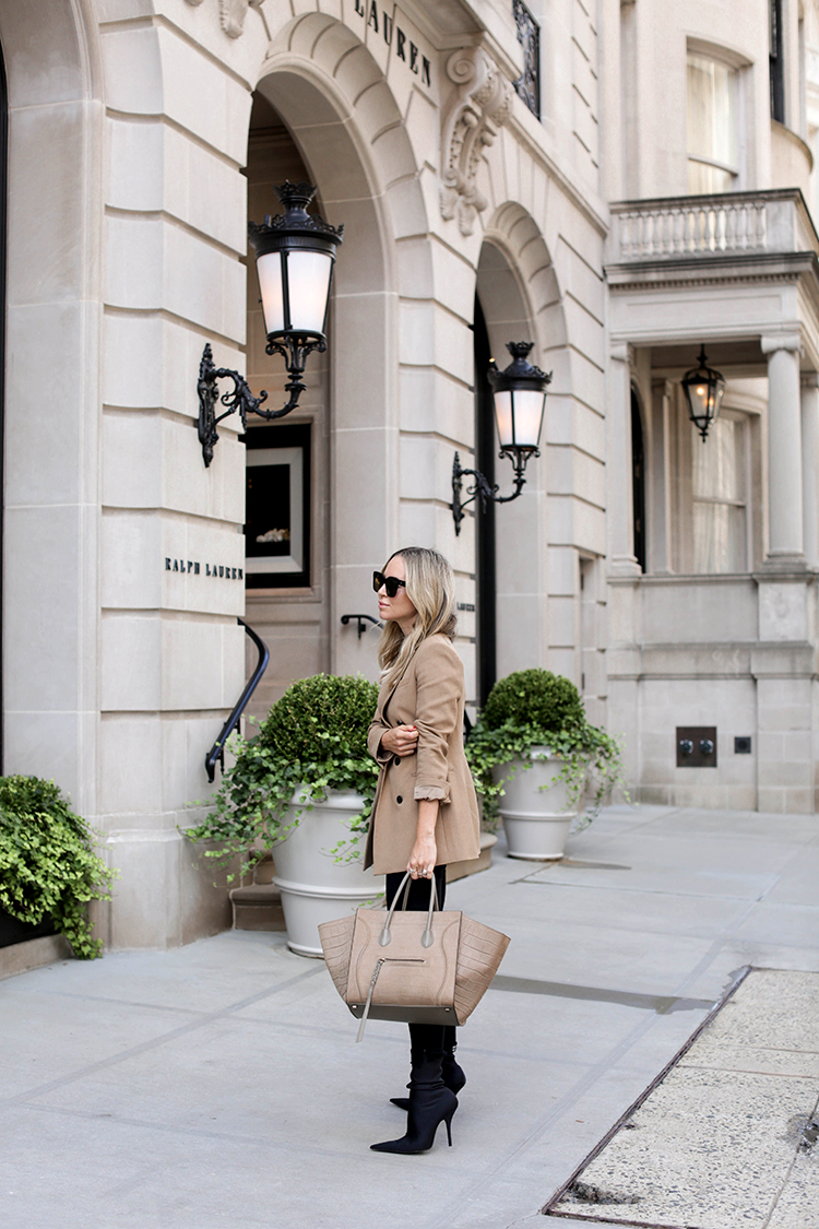 Camel Theory Blazer, NYC Street Style, Spring Outfit, Helena of Brooklyn Blonde