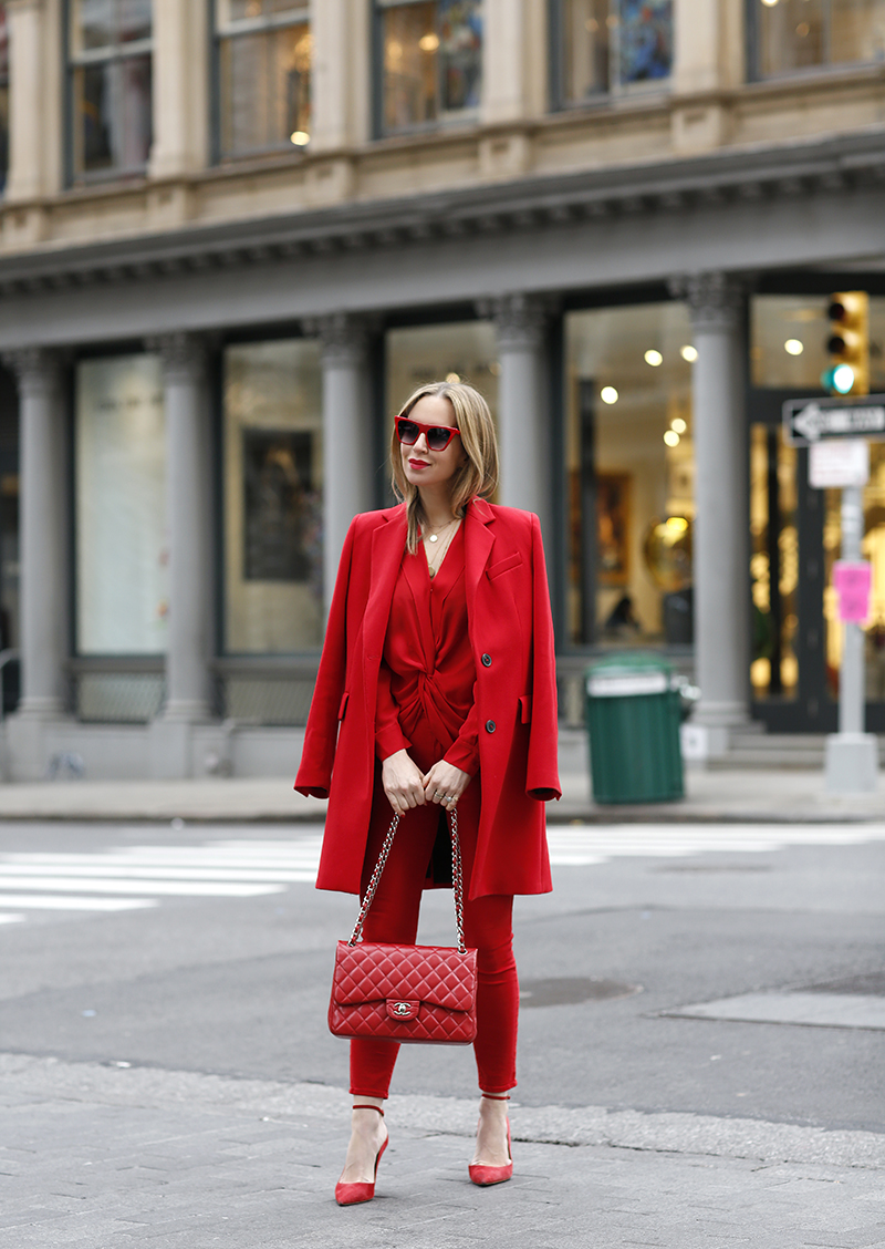 L'Agence Red Margot Jean L'Agence Red Margot Jean, L'Agence Red Mariposa Blouse, Helena of Brooklyn Blonde