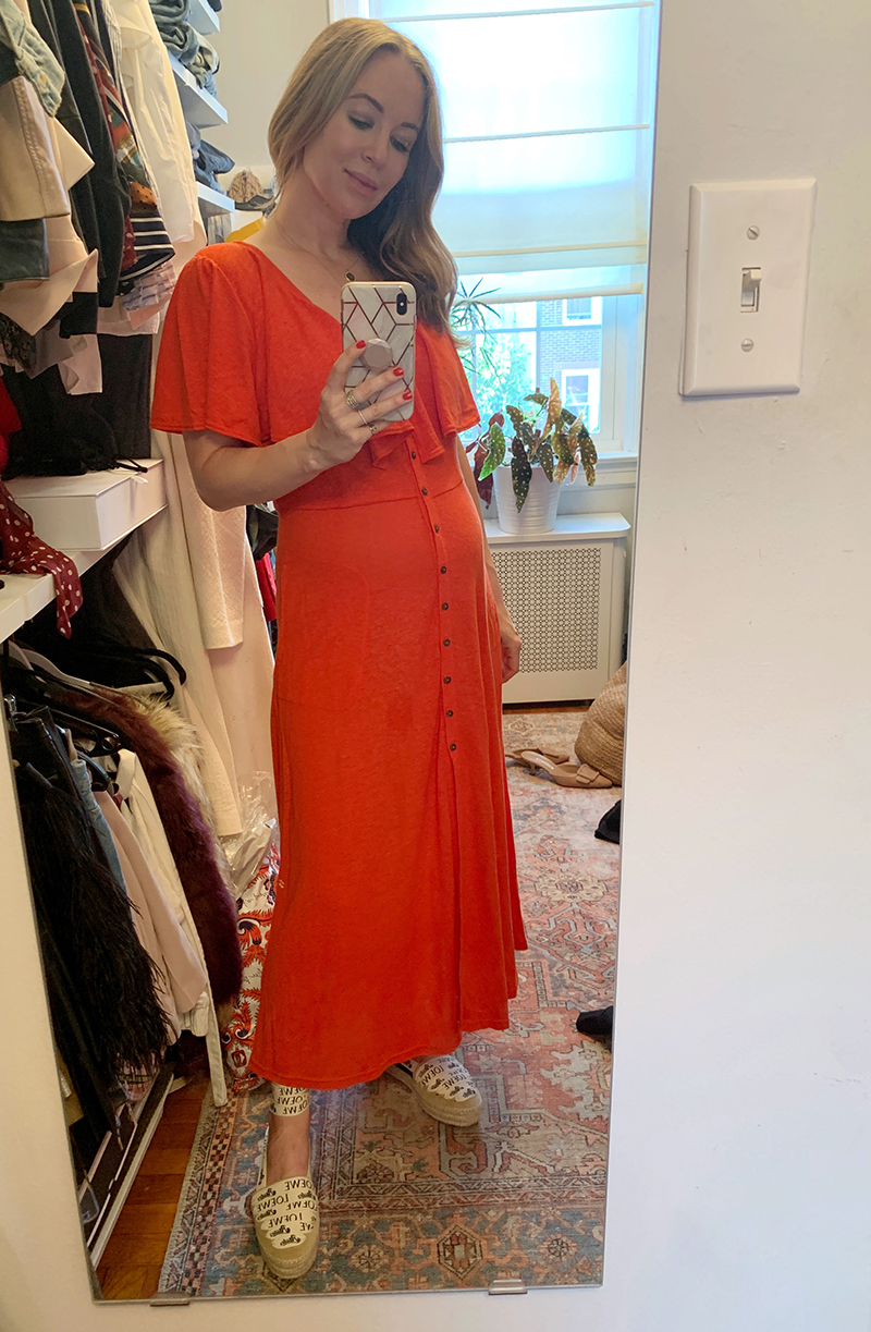 Pregnant Outfits - Free People Dress