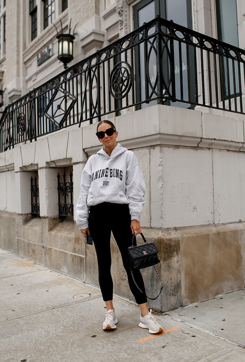 woman wearing jacket and leggings from Amazon Prime Sale